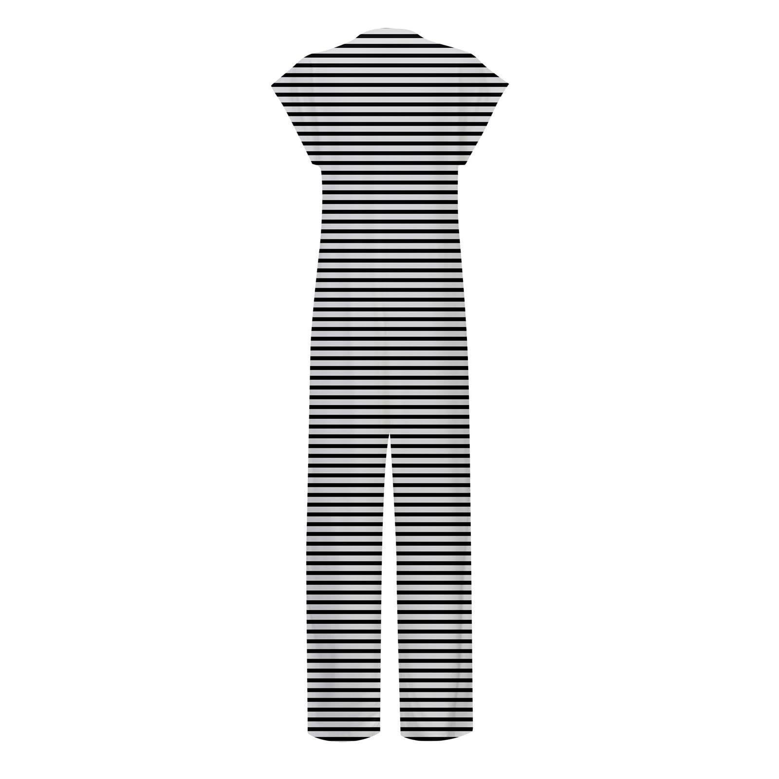Generisch Combinaison légère et respirante à col rond pour femme - Pantalon de loisirs ample - Polyvalente pour les trajets en vacances