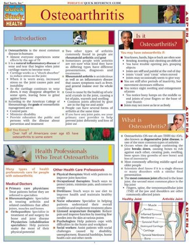 Osteoarthritis Quick Reference Guide (Quick Study Health) Osteoarthritis Quick Reference Guide (Quick Study Health)