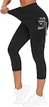THE GYM PEOPLE Pantalon de yoga haute taille épais pour les femmes, entraînement de contrôle Tummy Courir les leggings de yoga avec des poches