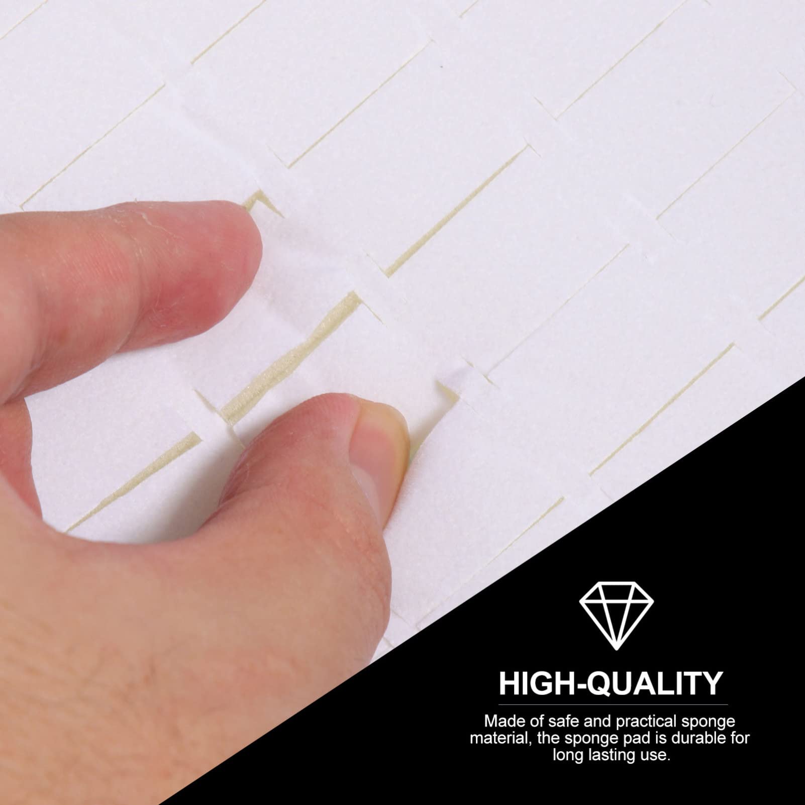 4-tlg Schmuck-Schwamm Halter Set Weiß - Organizer Für Ringe & Ohrringe