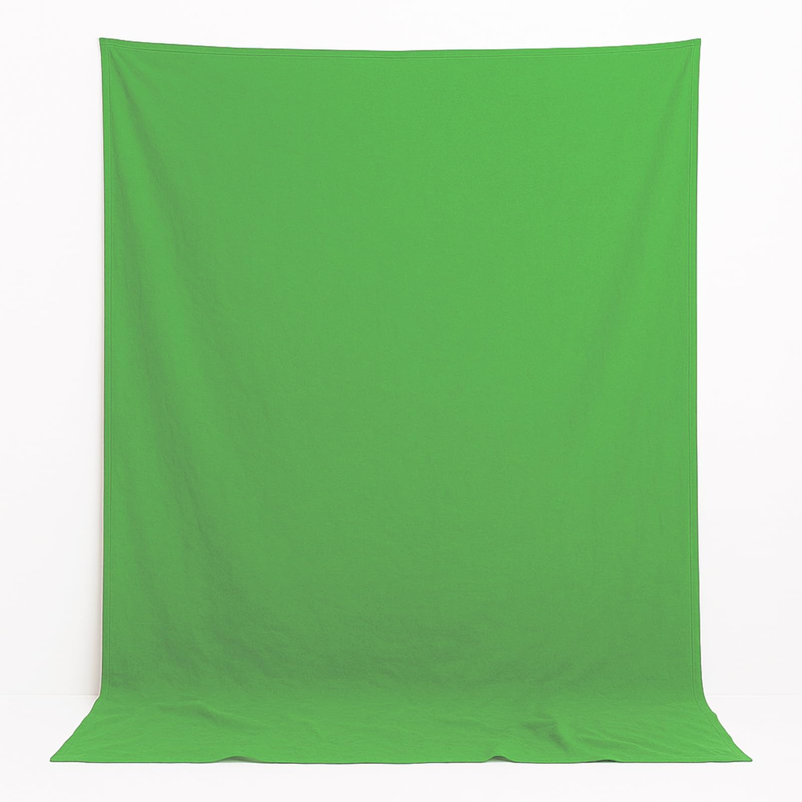 Greenscreen - Toile de fond pliable en mousseline pour photographie, principalement utilisée pour le keying chromatique et l'échange de arrière-plans virtuels, effet spécial (vert, 2 × 3 m)