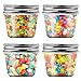 novelinks 4 oz Clear Plastic Jars with Screw-On Lids – Reusable Round Containers for Slime, Food, Spices, Crafts & Kitchen Organization – BPA-Free Storage Jars, 20 Pack