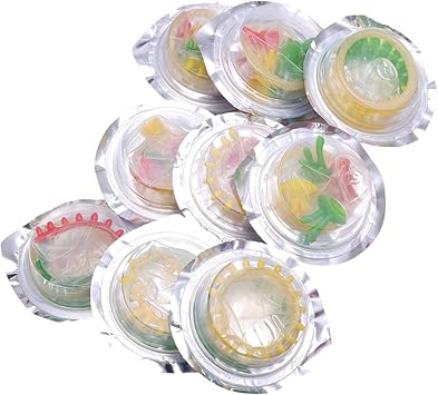Amazon Co Jp Amosfun ピースカラフルな花コンドーム安全なペニススリーブ大人のセックスライフ用品超薄型健康製品 小さな花 ドラッグストア