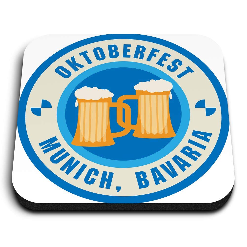 Destination Vinyl Ltd Multicolor 1 X Square Mdf Fridge Magnet - Oktoberfest Munich Bavaria 4232