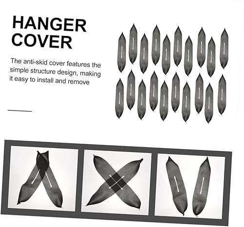 Miniatura 7 de TIDTALEO Juego de 20 perchas antideslizantes con cubierta de espuma para ropa, color negro