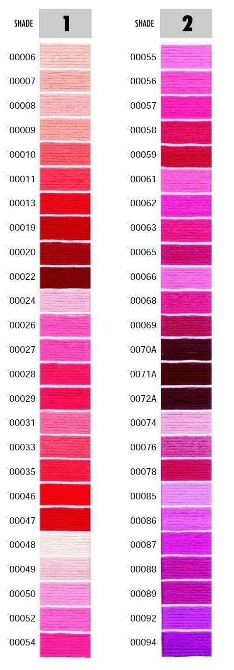 Anchor Cross Stich/Long Stich Embroidery Cotton Threads,Pack of 25, 8 Mt Each Skeins (Shade no. 72A), Maroon