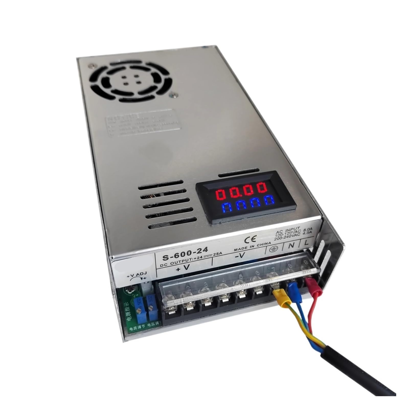 IPNDKBFL 500W 600W Adjustable Switching Power Supply Digital Display 12v 15v 24v 27v 36v 48v 50v 60v 72V AC DC(0-15v)