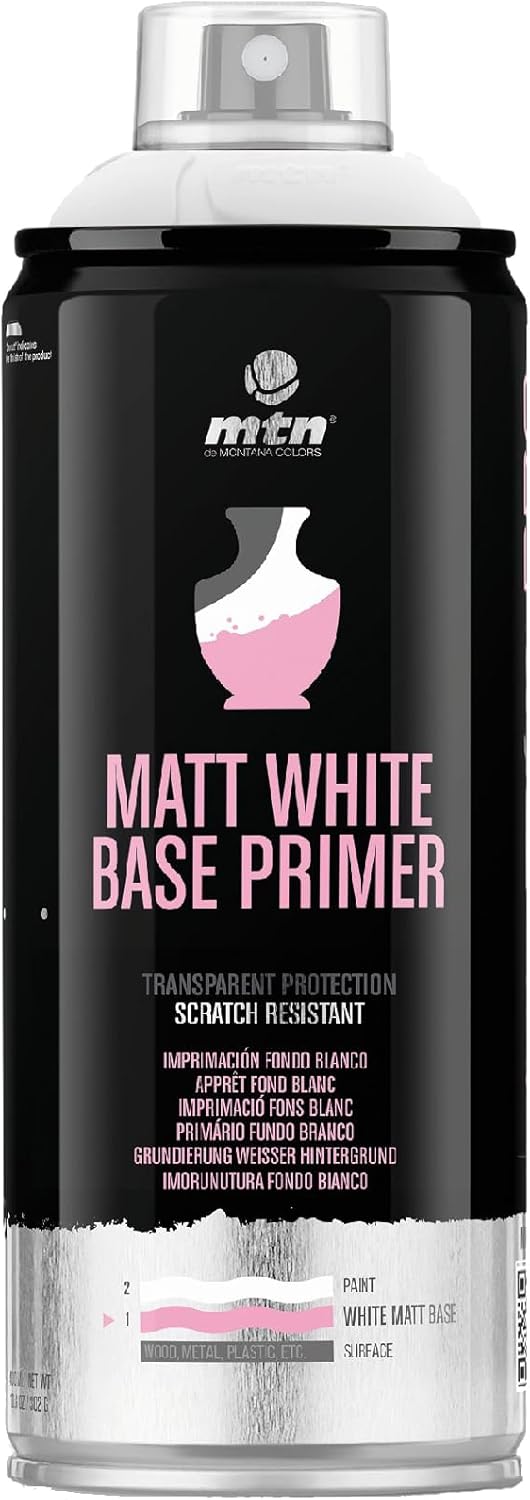 Montana Colors MTN PRO Matt White Base Primer 400ml