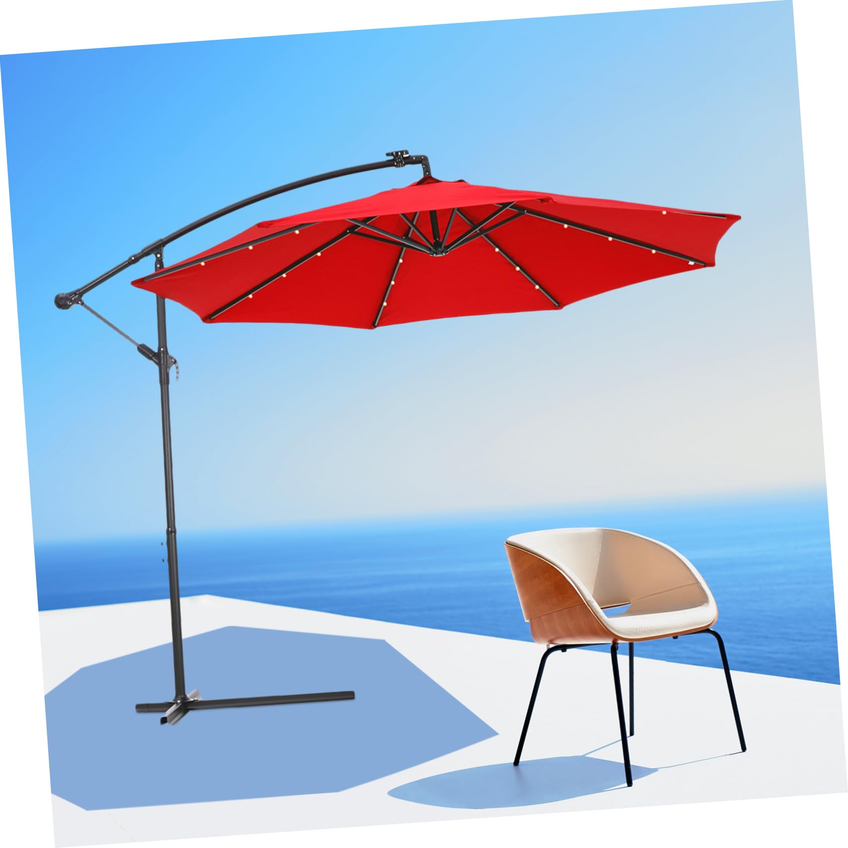 Housse de Parasol pour Grand Parasol de Jardin Protection de Terrasse Extérieur