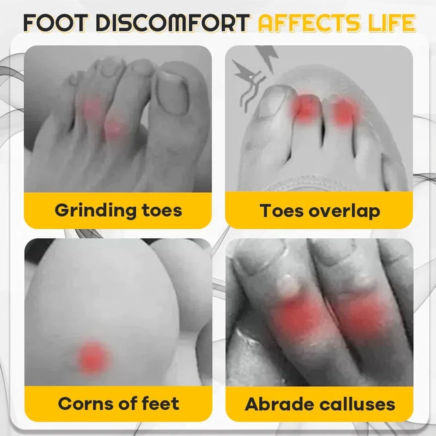 Protezione per dita in silicone anti-attrito, protezioni per dita dei piedi in gel traspirante, protezioni per dita dei piedi in silicone, protezioni per dita dei piedi in gel con orifizio per flusso