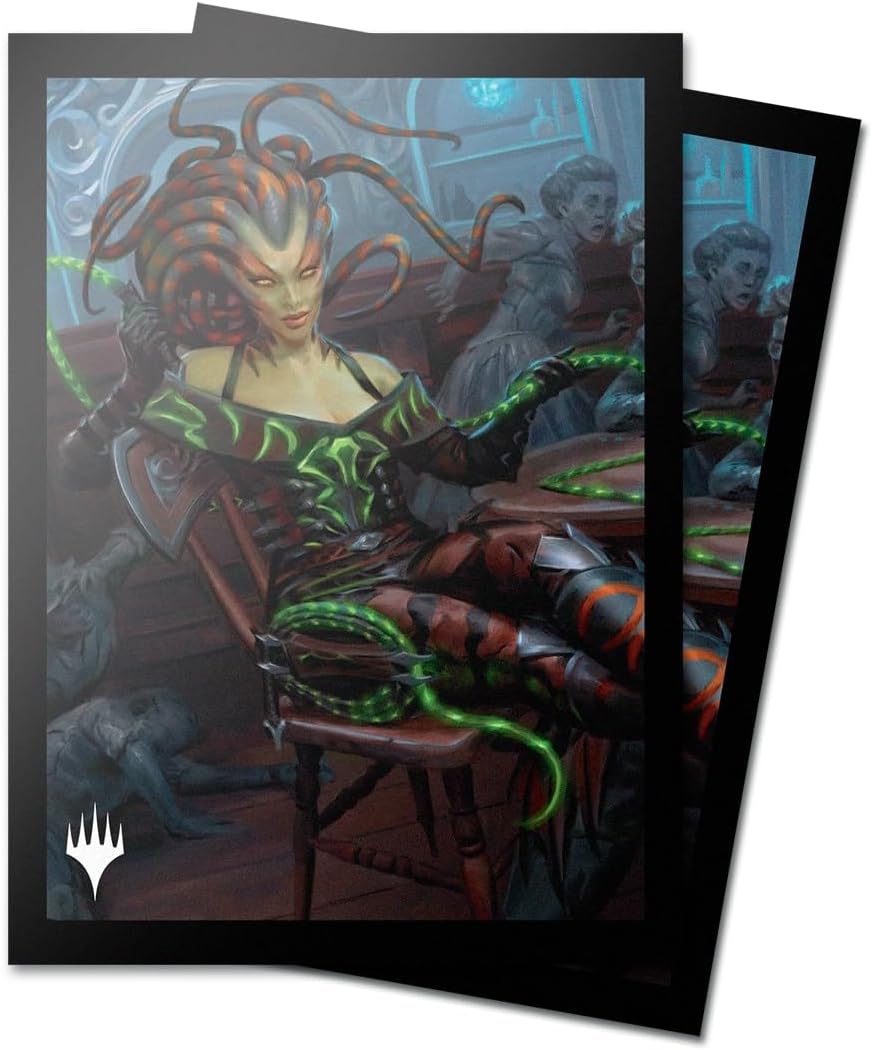 Ultra PRO - Magic: The Gathering Outlaws of Thunder Junction 100ct ChromaFuion Standard Size Card Sleeves Ft. Vraska, Protect & Store Your Gaming Cards, MTG Cards, Matte Finish Card Sleeves