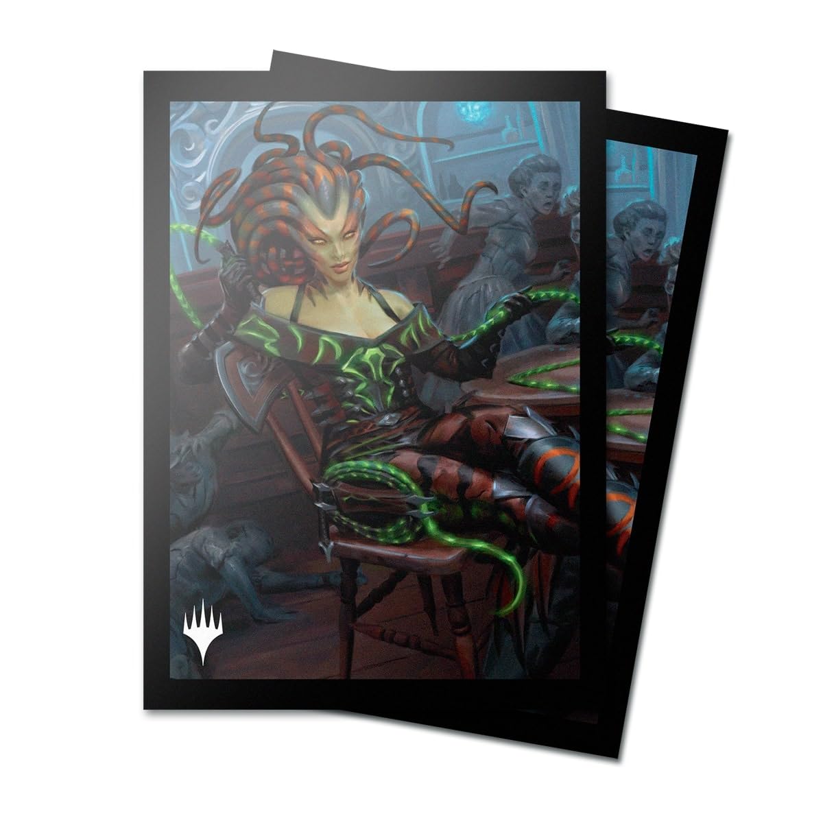 Ultra Pro Deck Box 100+ Outlaws Of Thunder Junction - Portacarte Rigido Per Magic: The Gathering Con Vraska - Accessorio TCG Da Collezione Con Divisore - 4
