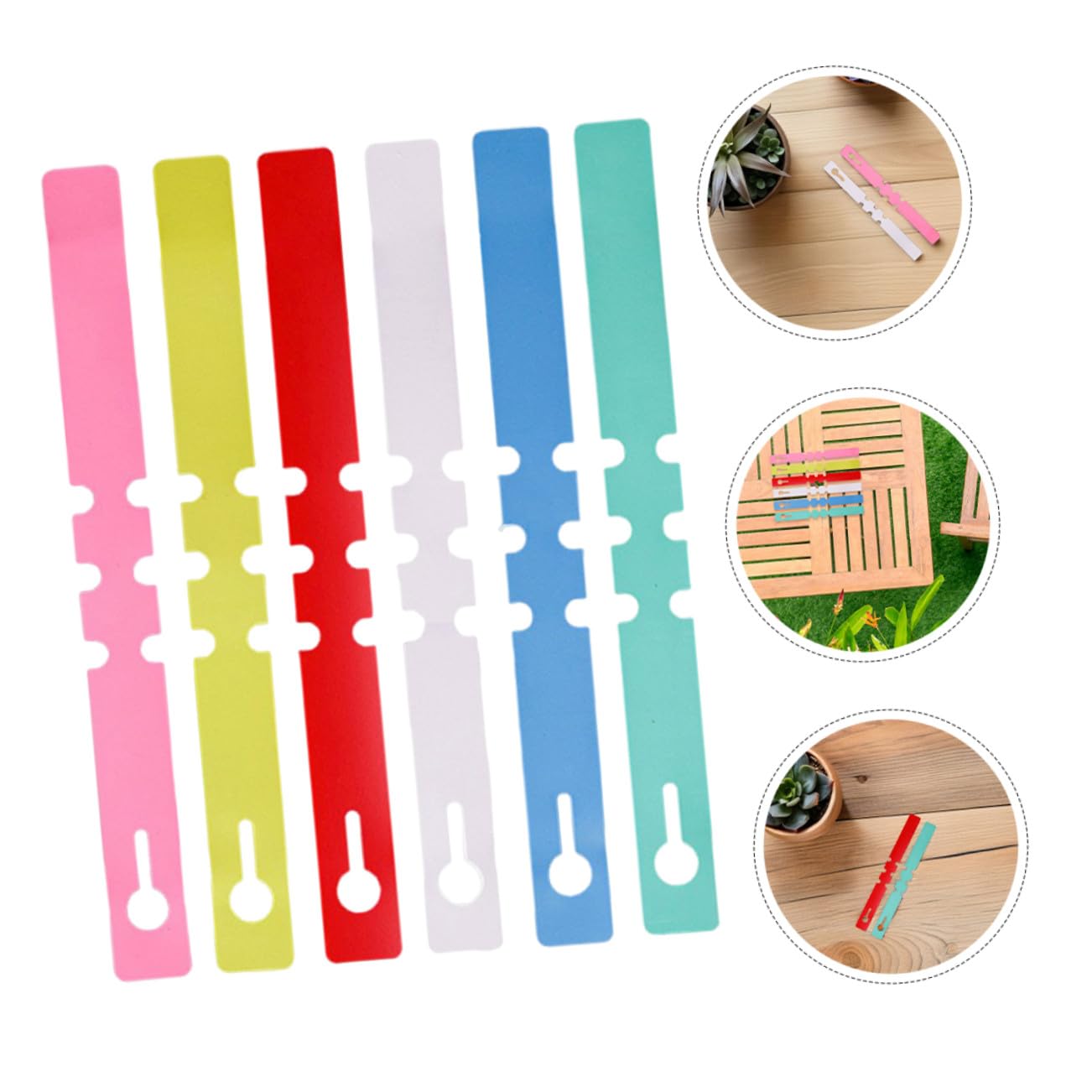 1200 Pezzi Etichette Plastiche per Piante Regolabili Etichette Impermeabili con Anello Adattabile Marcatori Resistenti per Piante Esterne Facili da Scrivere e Riutilizzabili
