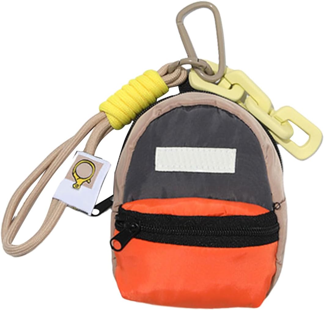 Colorful Backpack Keychain Accessories Practical Miniature Backpack Keychain Unique Key Holder for Daily Needs