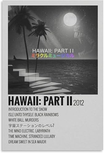 VERIMP Hawaii Part II - Póster musical milagroso para pared, pintura artística decorativa, sala de estar, dormitorio, decoración, regalo, sin marco,
