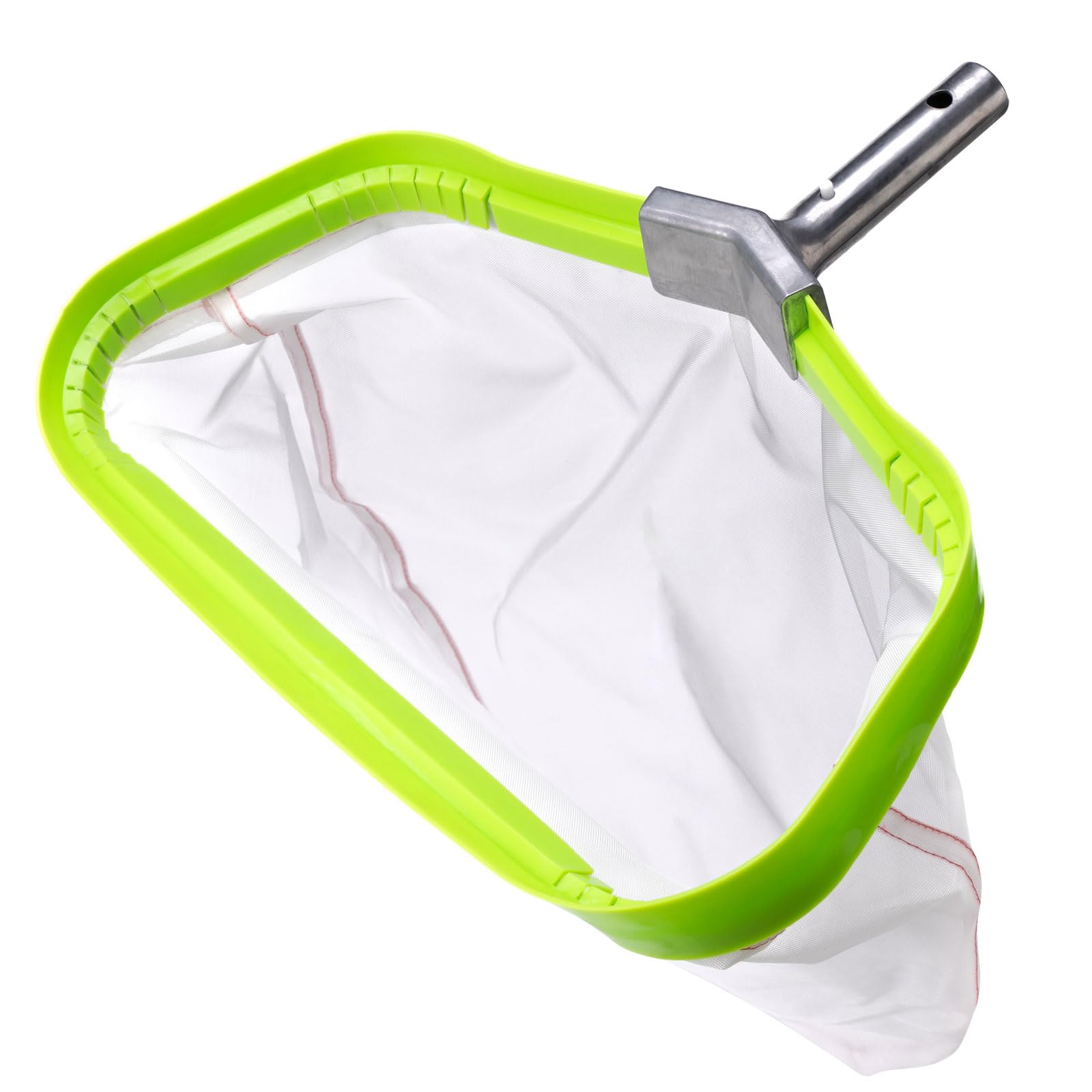 Malla Ultra Fina Red para Piscina, Carga Pesado RecogeHojas de Piscina con Marco de Aluminio, Cesta de Nailon Resistente al Desgarro para Recoger Lodo, Pool Rake Skimmer Net