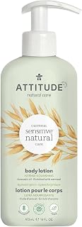 ATTITUDE Intense Nourishing Body Lotion for Sensitive Skin Enriched with Oat and Avocado Oil, EWG Verified, Hypoallergenic, Vegan and Cruelty-free, 16 Fl Oz