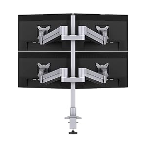Monitor Arms Monitor Stands Quad Screen Monitor Stand Mount 15-27 Monitor Desk Mount Stand with Robotic Arm Height