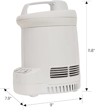 Total Chef Ice Cream Maker Factory Automatic & Electric 1.3 Quart (1.2L) White Make Easy Homemade Frozen Yogurt Sorbet Gelato with Fresh Ingredients No Salt or Pre-Freezing Needed