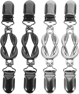 カーディガンクリップ メンズ レディース シンプル 短い 4個セット ストール セーター 洋服クリップ 留め具 落下防止 多機能 アクセサリー