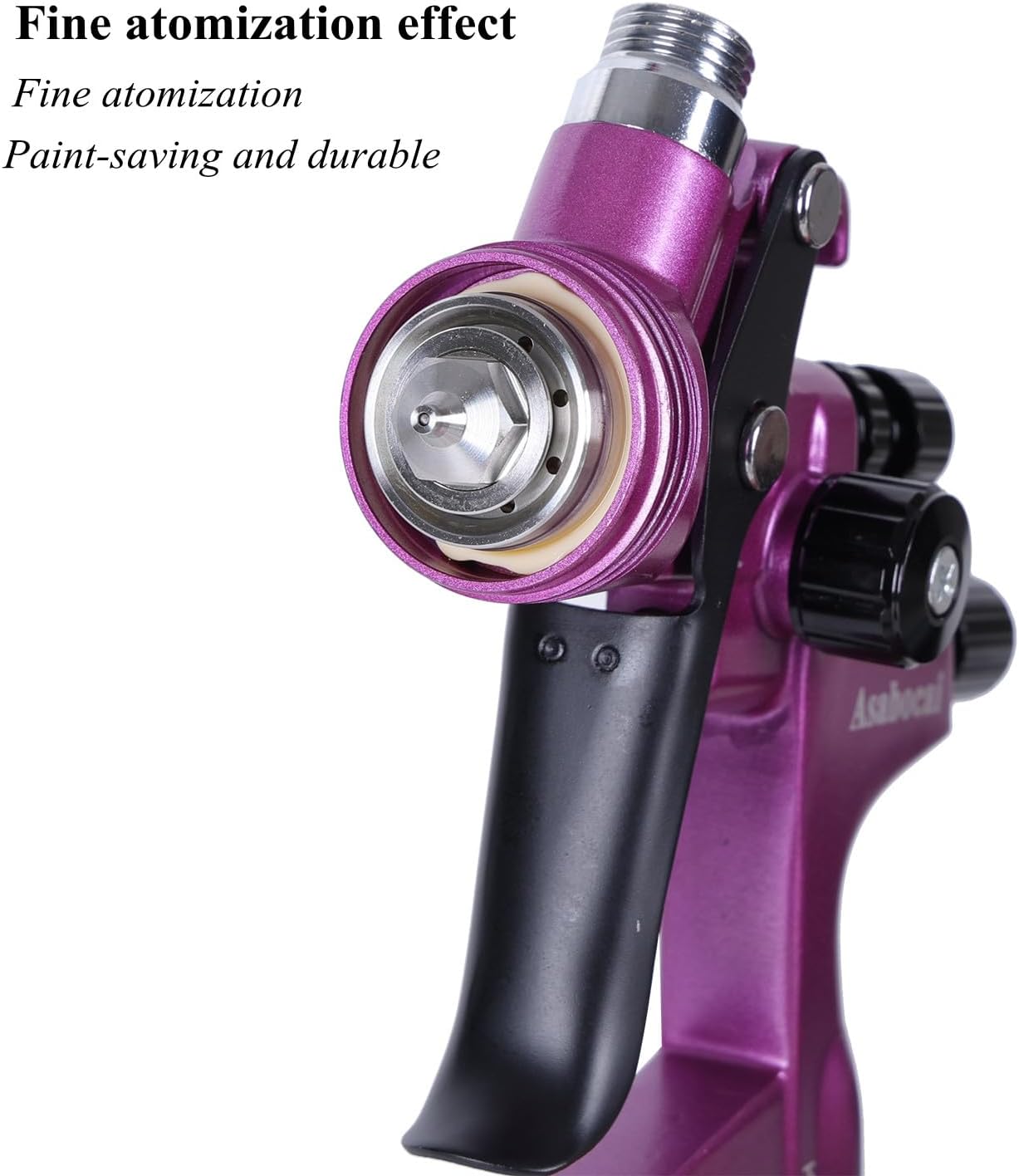 1.3mm HVLP Automotive Paint Gun, High-Atomization Pneumatic Sprayer for Car Clear Coat & Basecoat, Professional Gravity Feed Spray Gun for Furniture & Woodwork Finishing