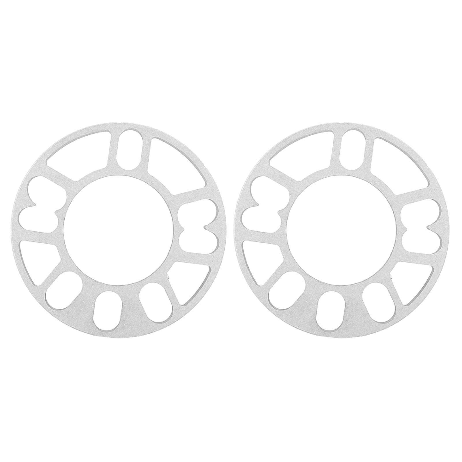 10mm Aluminum Alloy Wheel Spacers Shims, 2pcs Hub Wheel Spacers, Repair Shop for Replacing Old One for Preventing Tires Rubbing Against the Body Home