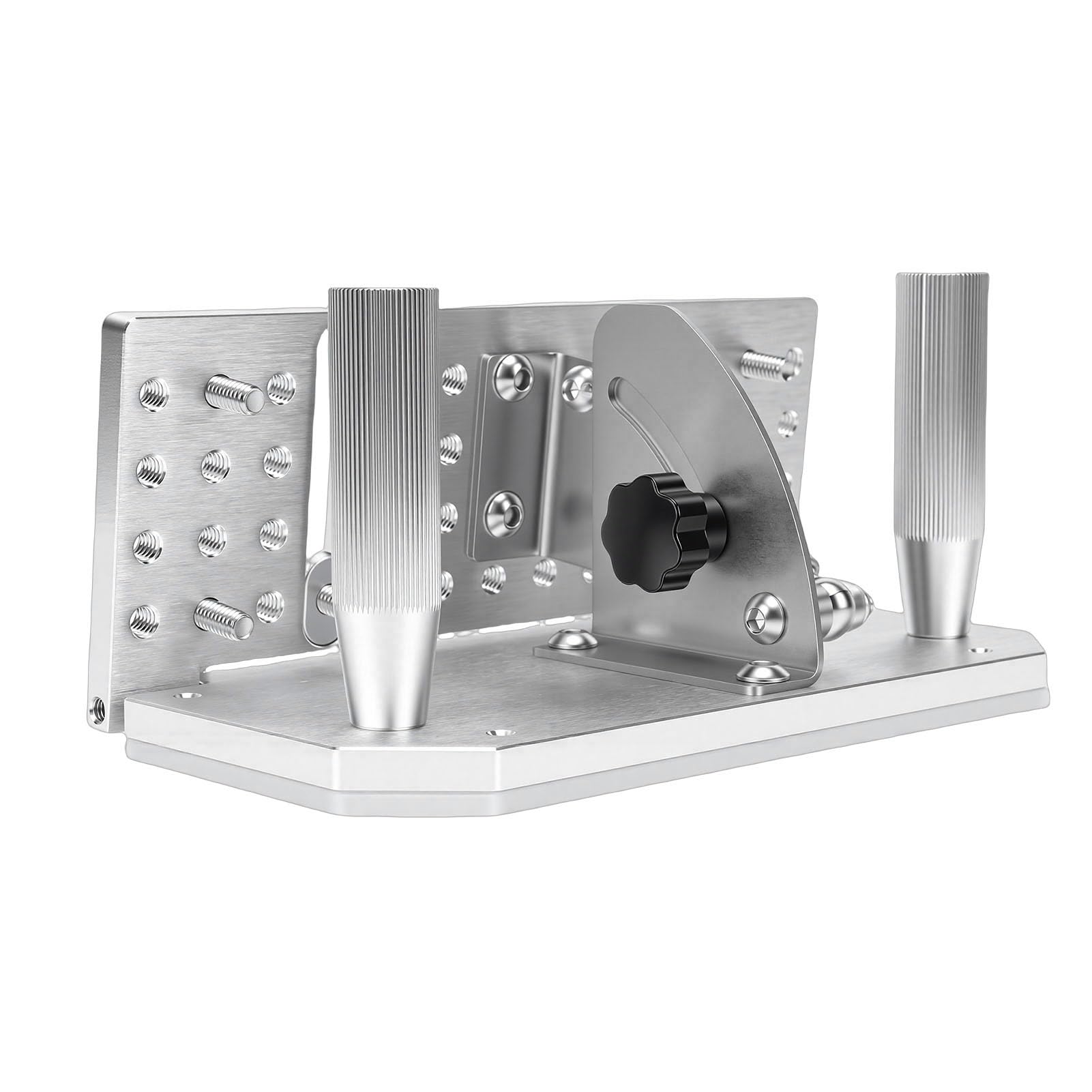 Jiawu Amoladora de Correa Afilador Jig Máquina Lijadora de ángulo Ajustable para Afilar Cuchillas con Placas de Prensa Dobles Aleación de Aluminio ABS Acero Inoxidable para Entusiastas de la