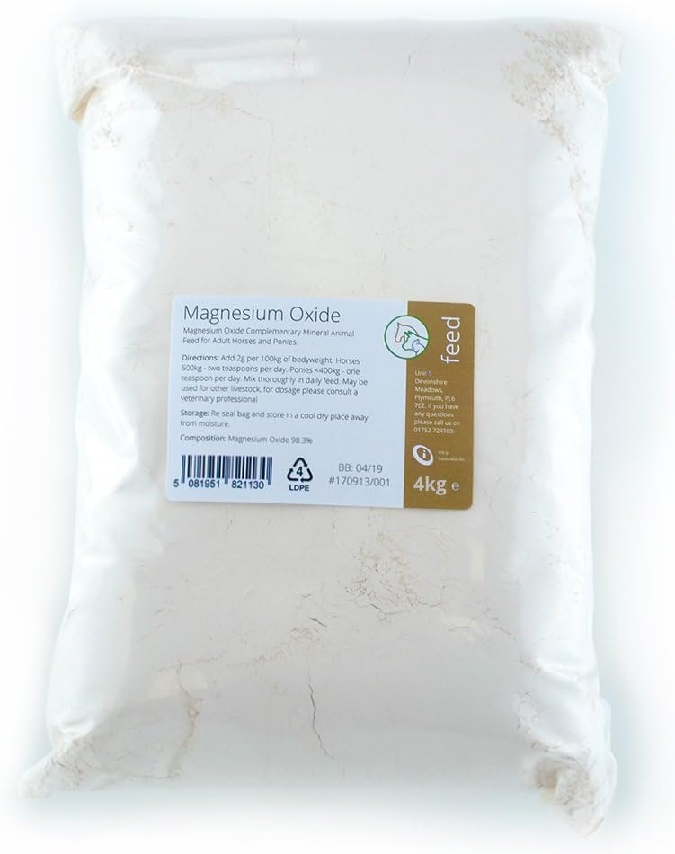 Intralabs Magnesium Oxide Complementary Animal Feed Supplement 4kg - 98.3% Pure