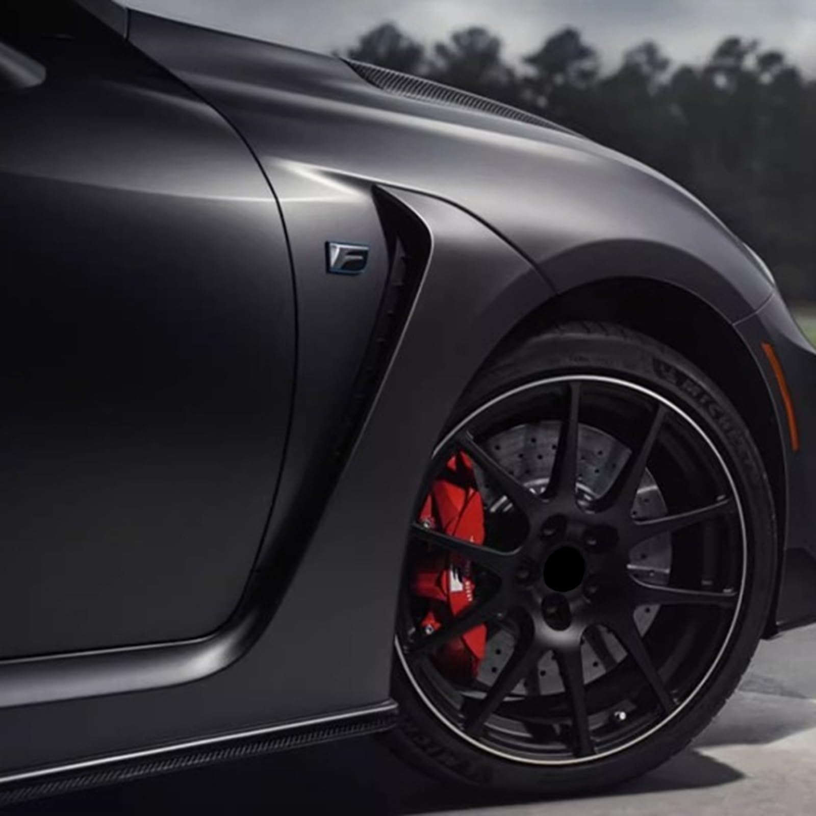 POSDLQU 3D Auto Emblem Aufkleber Für Lexus RC-F IS-F LC500 - Metall Abzeichen