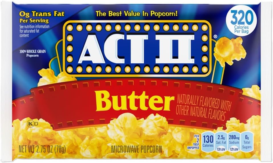 23223 Microwave Popcorn 2.75oz. 36/BX Butter