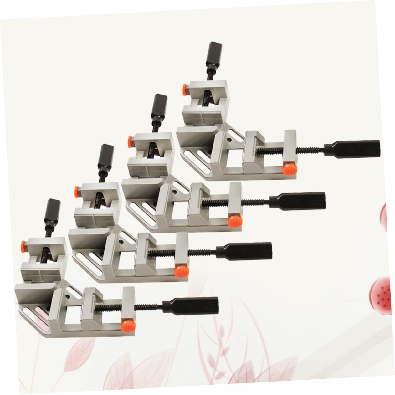 ARTIBETTER 4pcs Double Handle Corner Clamp Quick Release Right Angle Clamp for Woodworking Photo Framing and Welding Projects