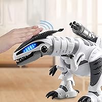 Vista 2 de Fistone RC Robot Dinosaurio Inteligente Interactivo Juguetes de Control Remoto Electrónico Robot que Camina, Baila, Canta con Modo de Lucha