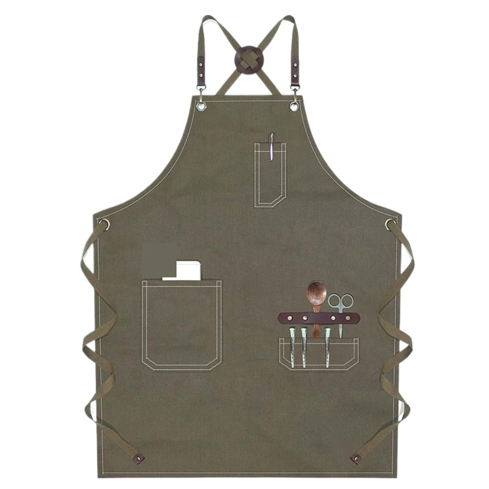 Delantal Delantal de Catering hombres mujeres cocina Chef hornear restaurante camarero delantales impermeables Para Restaurante, Cafetería