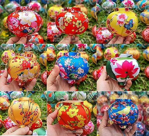 Set 100 pcs Mini Silk Lanterns - String Lanterns for Christmas Decorations Wedding Decorations Home Decor Garden Party Decor