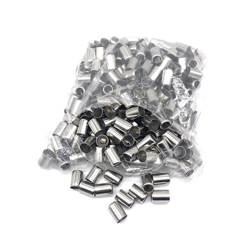 Conectores de tuberías, accesorios de plomería, paquete de 50 piezas, conector de escape de tubería de acero inoxidable de 11,5 mm a 20 mm, herramientas de engarce de mangueras de alta presión(15mm)