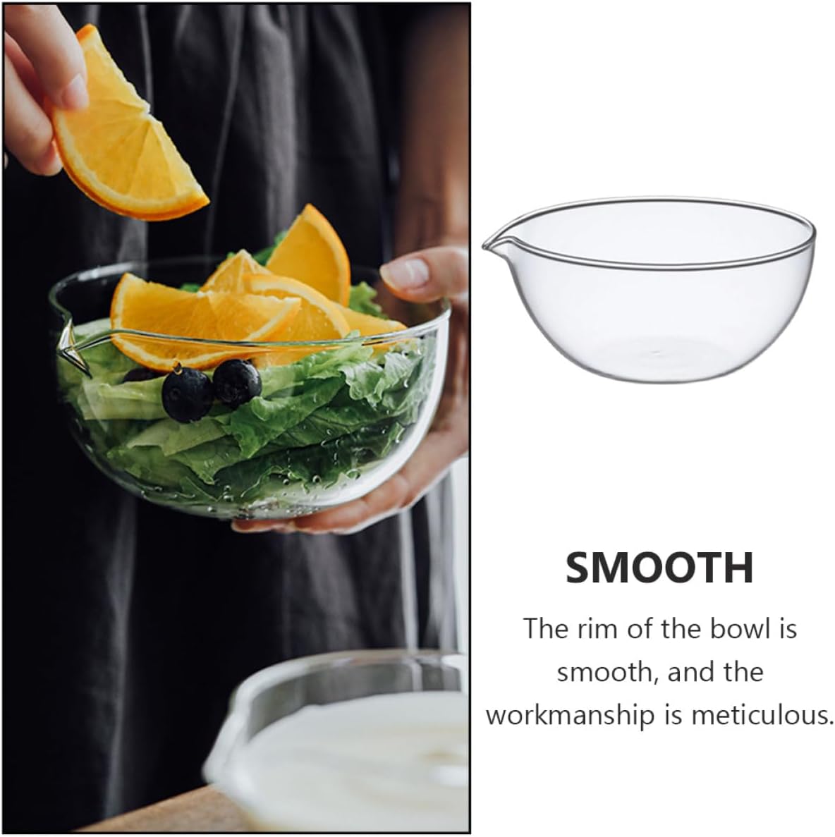 2 pack Mini Glass Prep Bowls 3.54 inch Clear Fruit Salad Bowls for Dessert Serving Food Storage Kitchen Dining Tableware Transparent Small Bowls for Daily Use