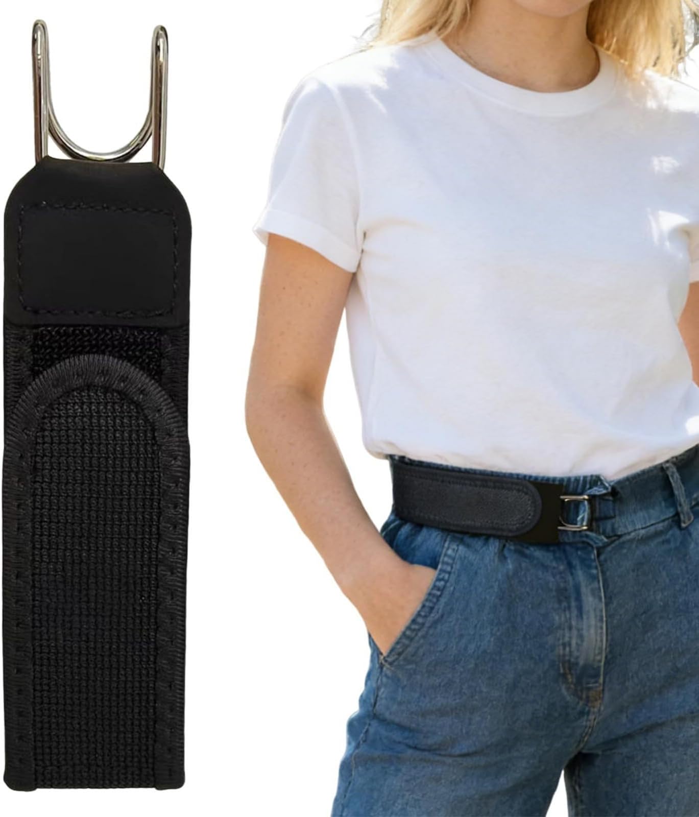 – Metal Hook Elastic Belt