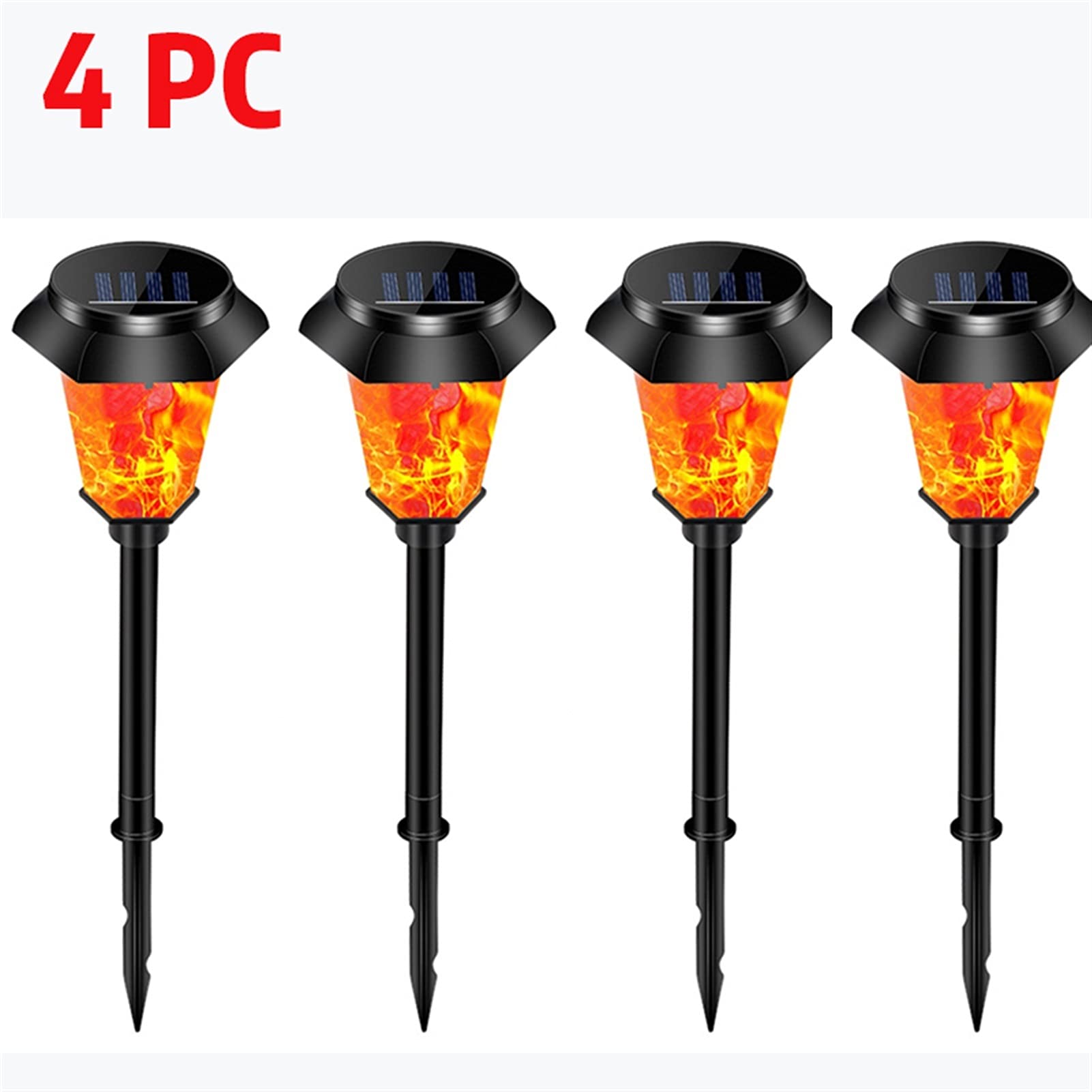 Luces Jardín Lámpara Solar LED Luces de decoración de jardín al Aire Libre Luces de Llama Luces enterradas para Chalet Yard Paisaje Lámpara de jardín Lámpara de jardín Luz de Césped