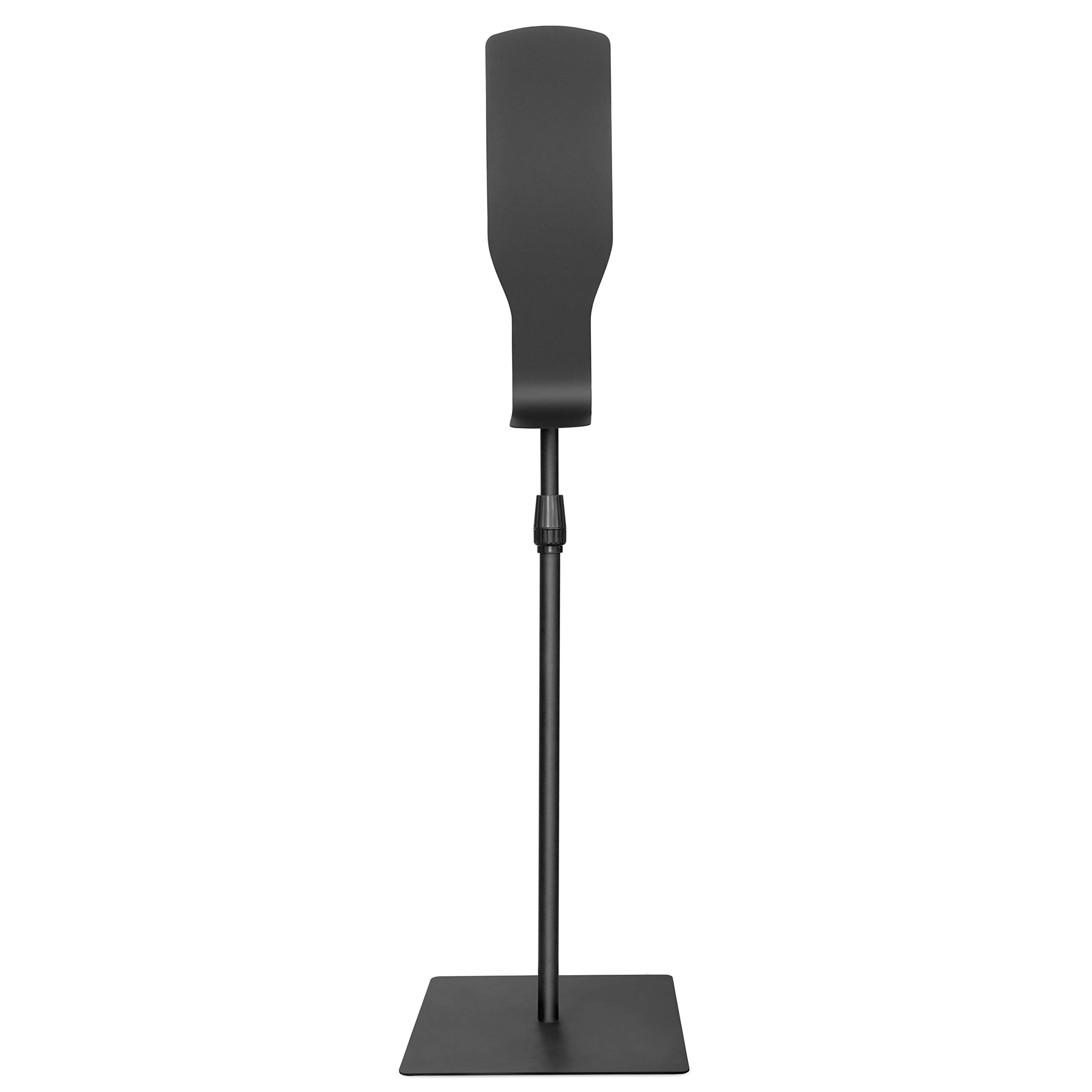 New Star Foodservice 1028928 Soporte de suelo independiente para dispensador de desinfectante de manos, negro, cuadrado