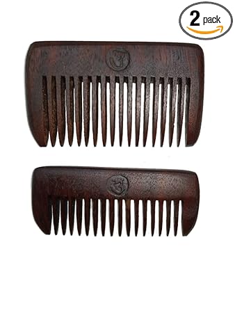 UPASKAR WOOD WORKS Beard and moustache comb set enriched with essential oils.