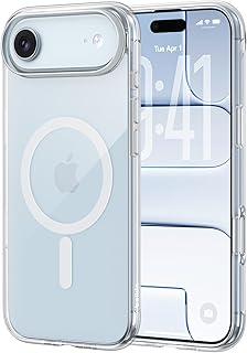 Belkin for iPhone Air Case, Clear, MagSafe Compatible w/Anti-Scratch & Anti-Yellowing Treated Coating, Touch Sensitive Camera Control - Military Grade, Slim Design, Shockproof, Protective