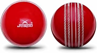 jaspo Cricket PVC (Synthetic Rubber) Ball for Practice Training Matches for All Age Group T20 Soft Ball (Pack of 2)(RED)