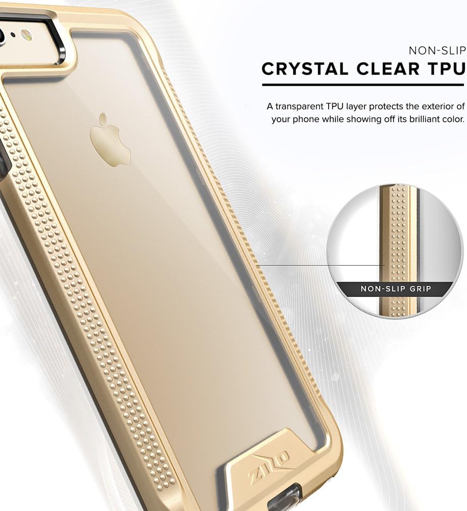 iPhone 8 Case/iPhone 7 Case, Zizo [ION Series] with Free [iPhone 8 Screen Protector] Transparent Clear [Military Grade Drop Tested]