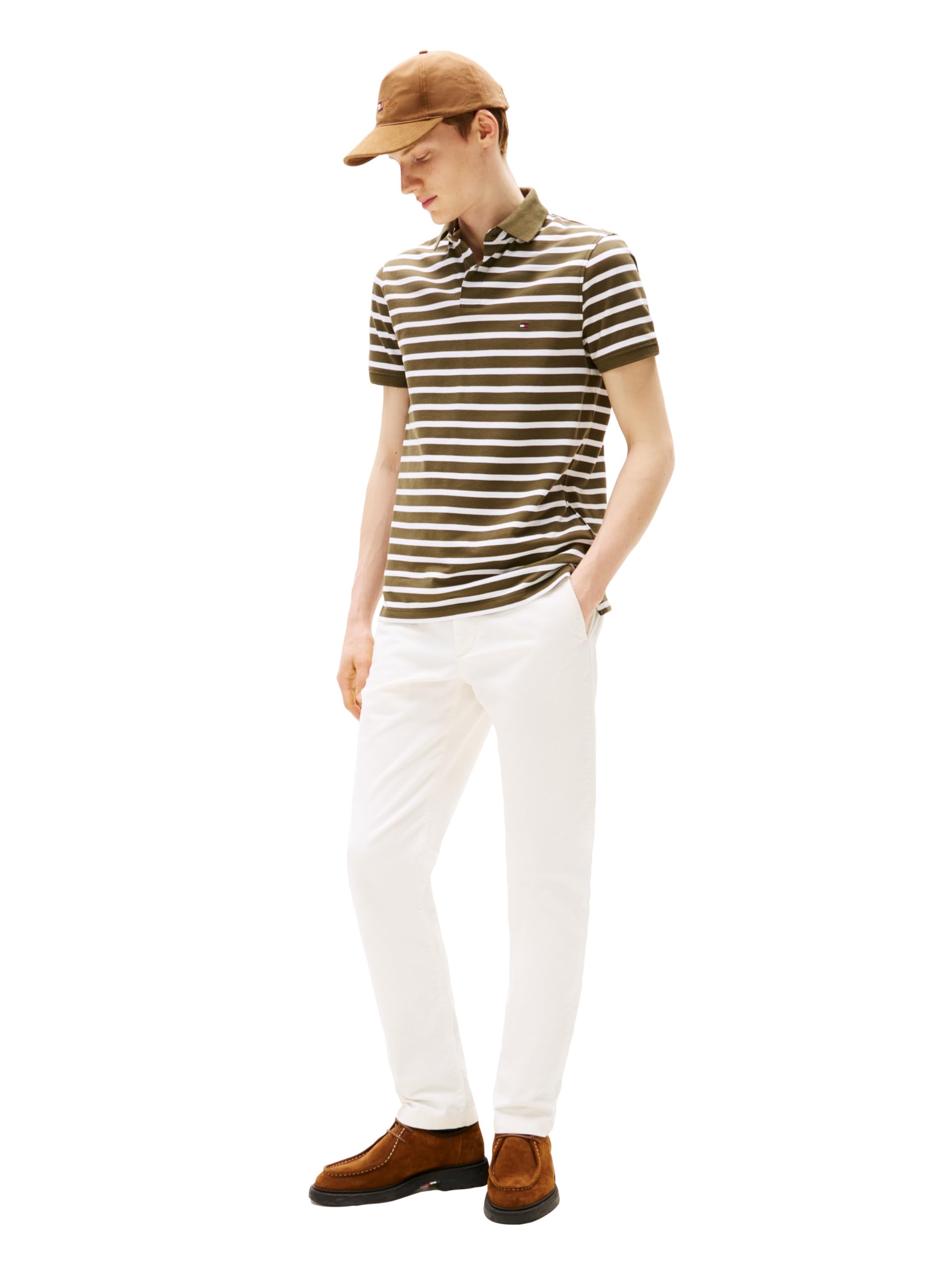 Tommy Hilfiger Koszulki polo z krótkim rękawem o normalnym kroju, ze stretchem i bio-piqué Mężczyźni Short Sleeve Polo Shirts in Regular Fit With Stretch And Organic Pique Cotton (1 w zestawie)