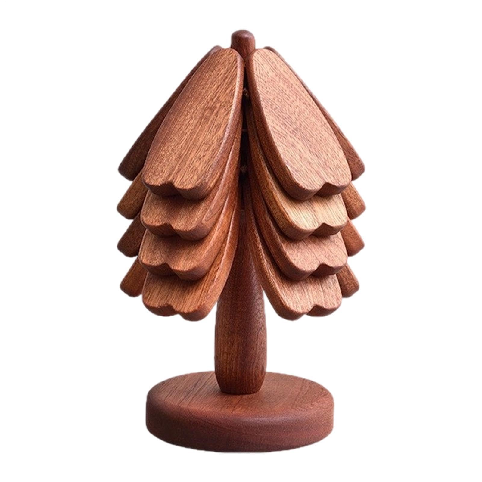 Dessous de Plat en Bois Sapin de Noël Support en Bois Résistant À La