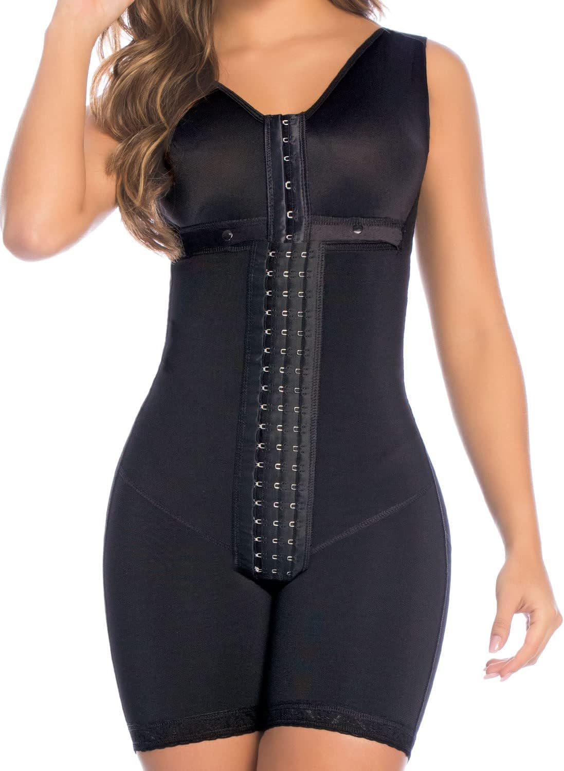 FAJAS DISENOS D'PRADADPRADA DELIÉ by Fajas 09215 Fajas Colombianas Postpartum Girdle Full Body Shaper for Women Black