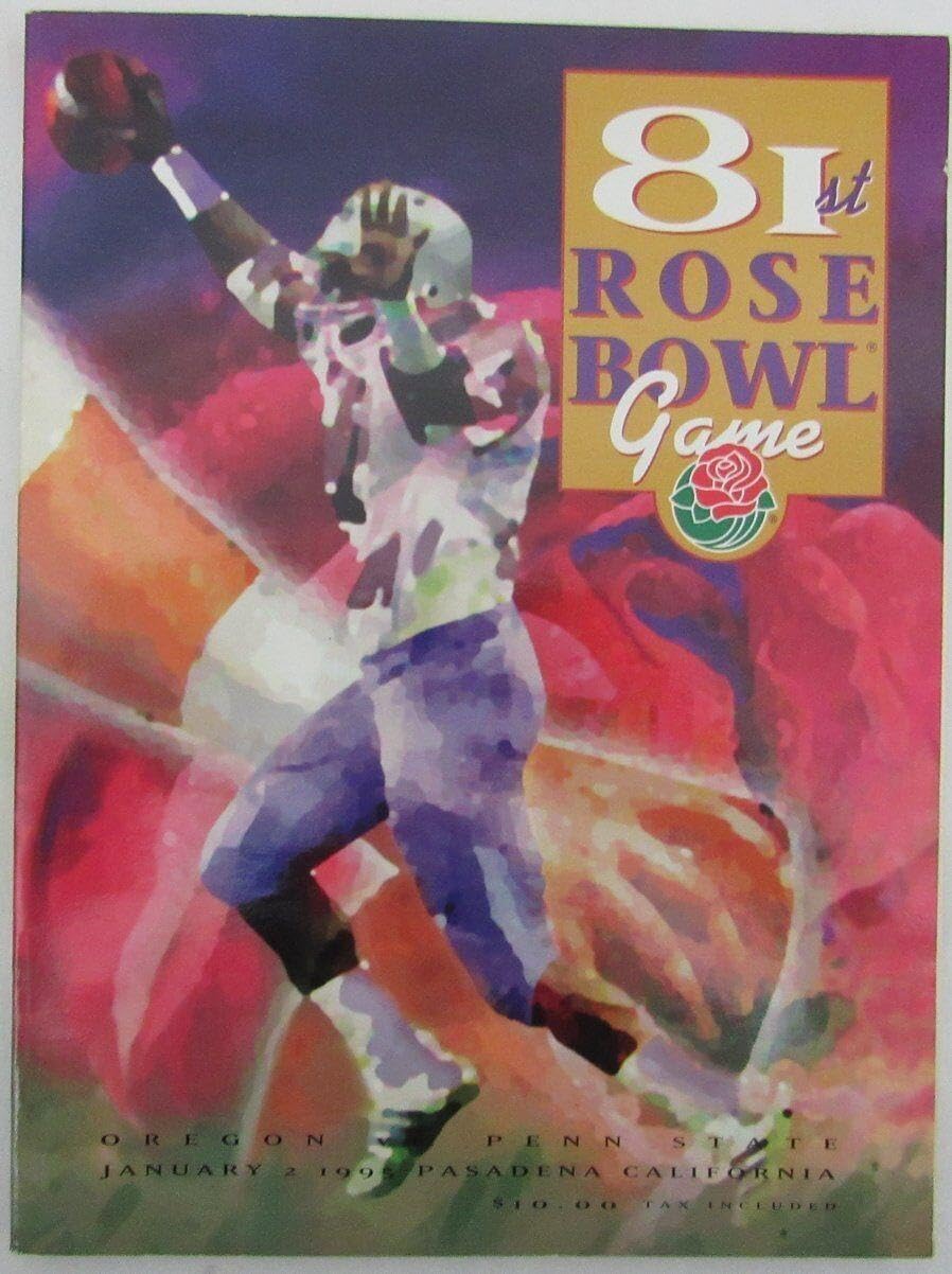 Topps 1995 Rose Bowl Program Psu Penn State Nittany Lions Vs. Oregon Ducks 137154 - College Programs