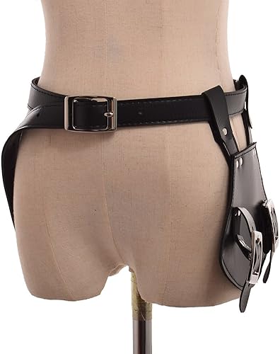 Miniatura 50 de BLESSUME Cinturón medieval de caballero con espada rana funda de estoque, soporte de vaina de estoque, 1 unidad Negro 6