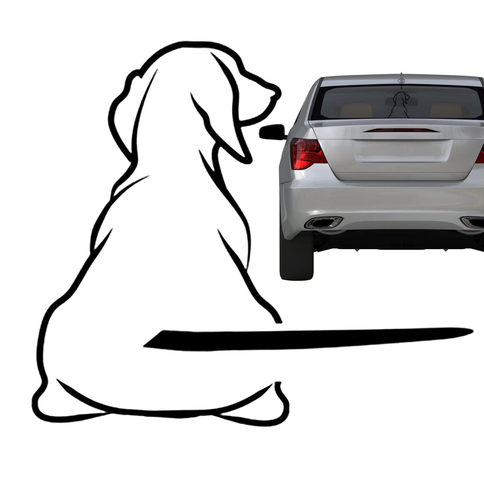 Adesivo Divertente Per Lunotto Auto - Vinile, Con Cane E Coda, Decorazione Auto - Foto 7