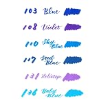 Pentel Arts Sign Pen Twin Brush, Pack of 6 Pens, Blue Hues (SESW30CPC6-2) – view 4
